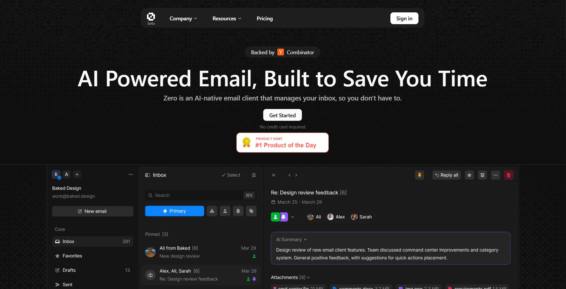 0.email screenshot