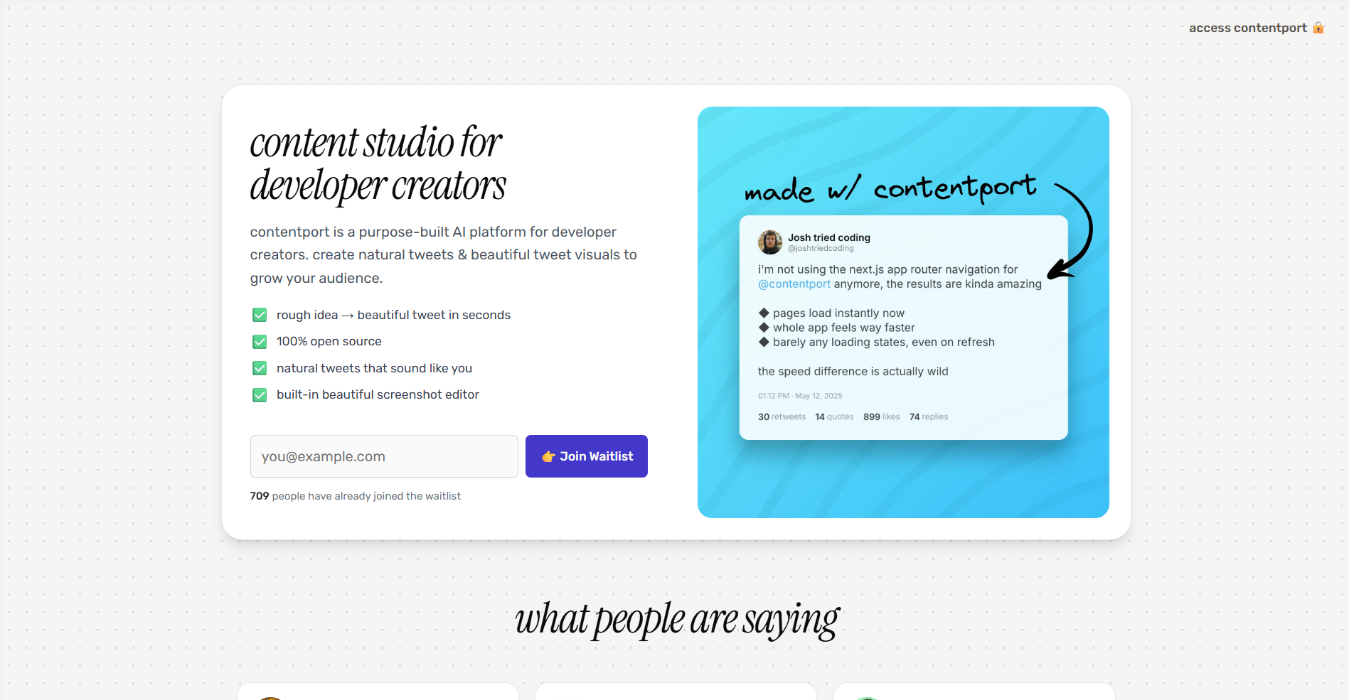 contentport screenshot