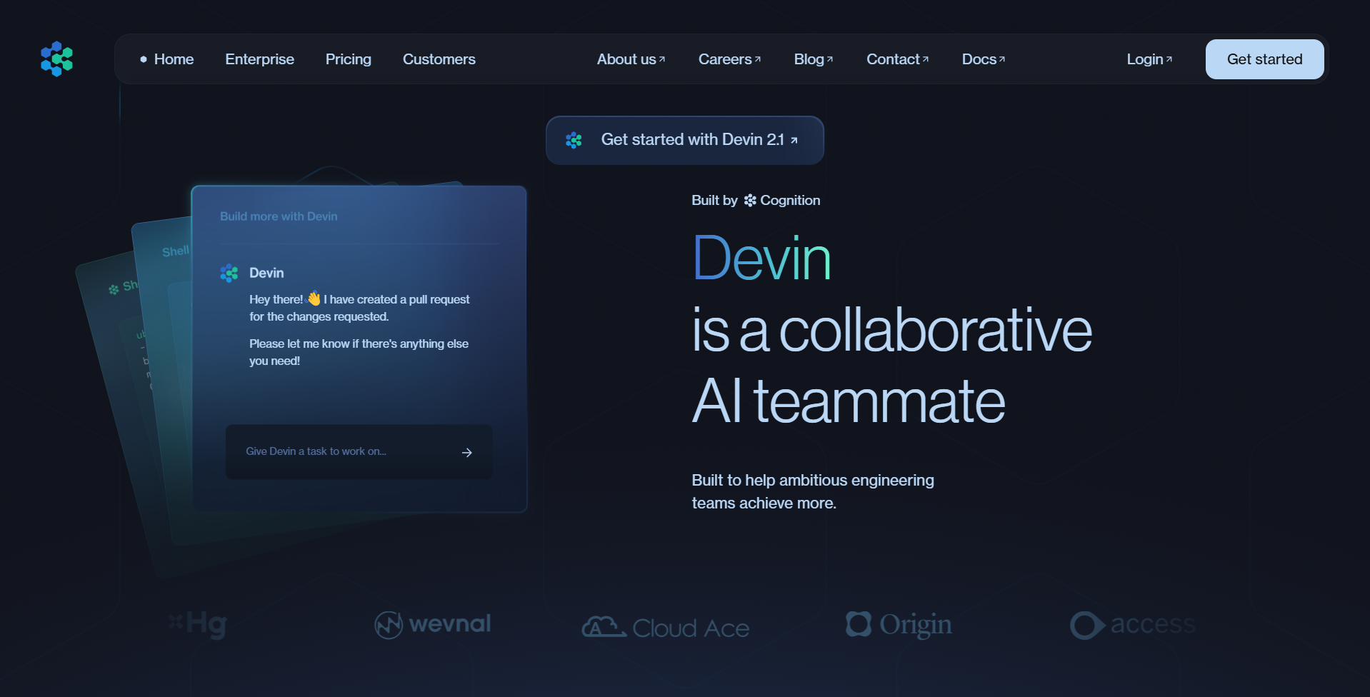 Devin screenshot