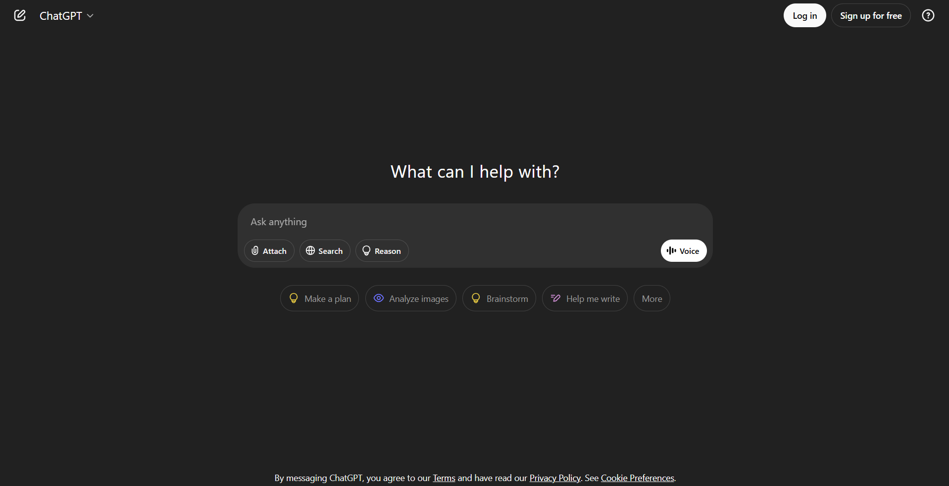 Chat GPT screenshot
